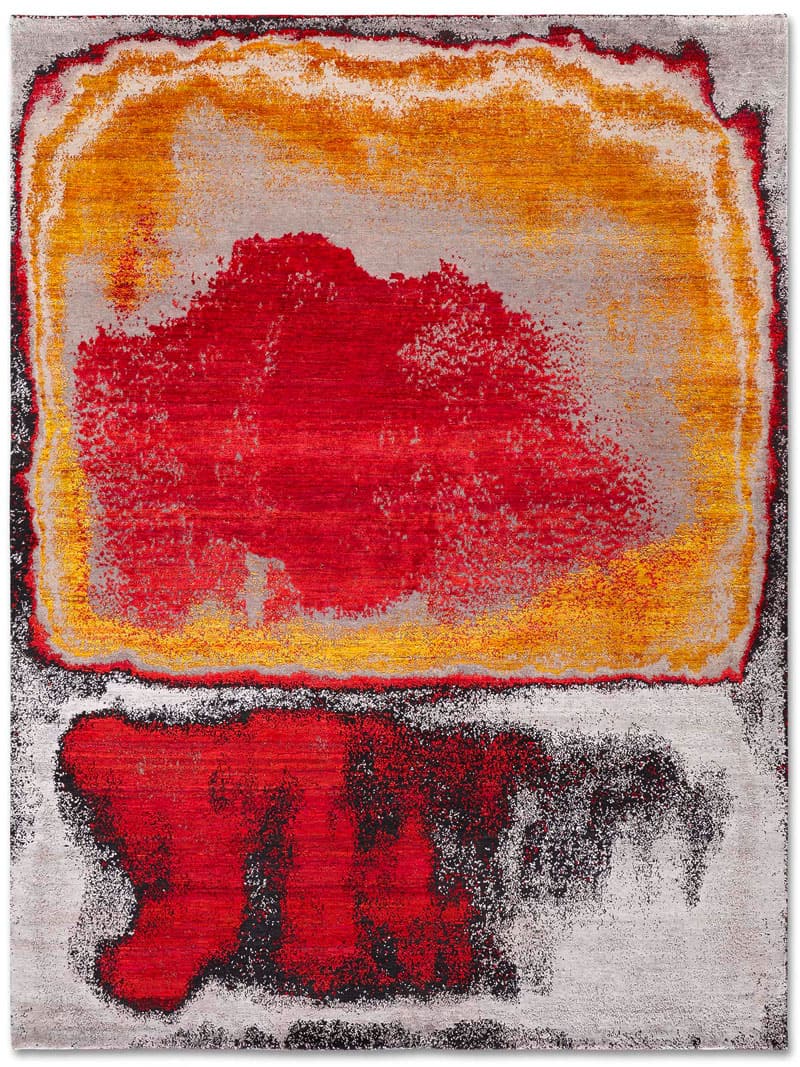 Tapete Red Sunset Tecido à Mão | Tamanho: 183 × 274 cm