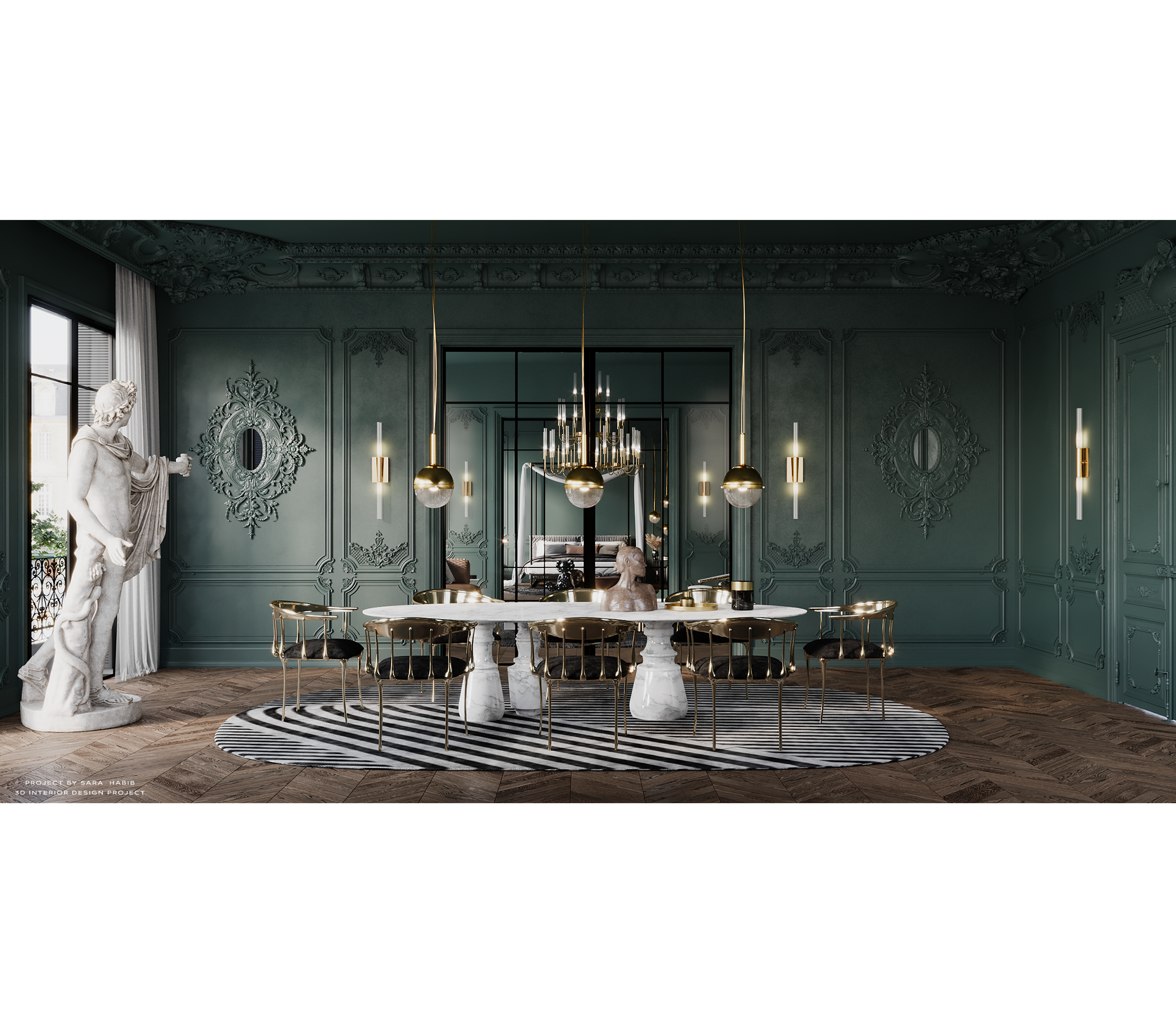 Mesa de Jantar Oval XL Estremoz Obsidian