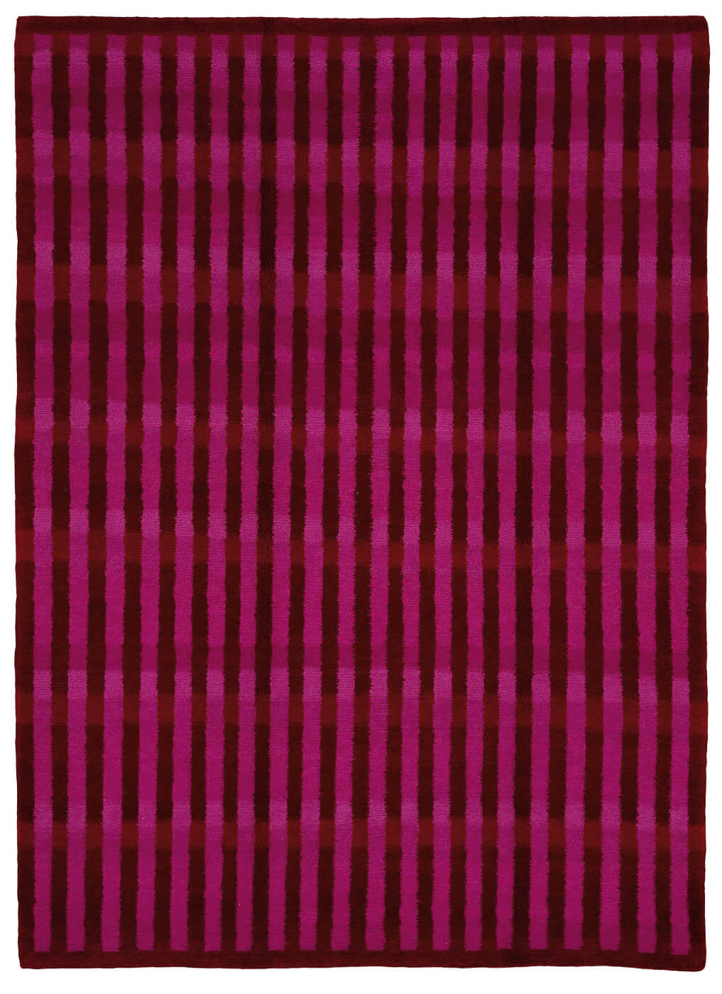 Tapete Gamba Vertical Stripes Vermelho Rosa | Tamanho: 200 × 300 cm
