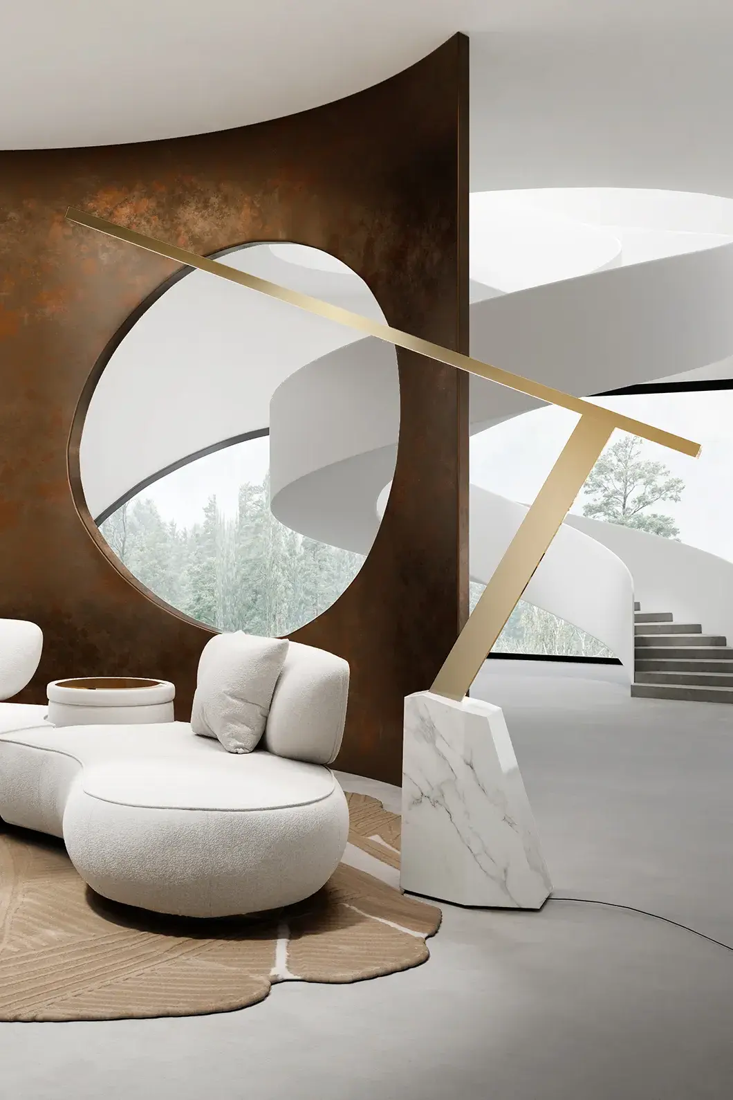 Candeeiro de pé exterior Horizon - 5