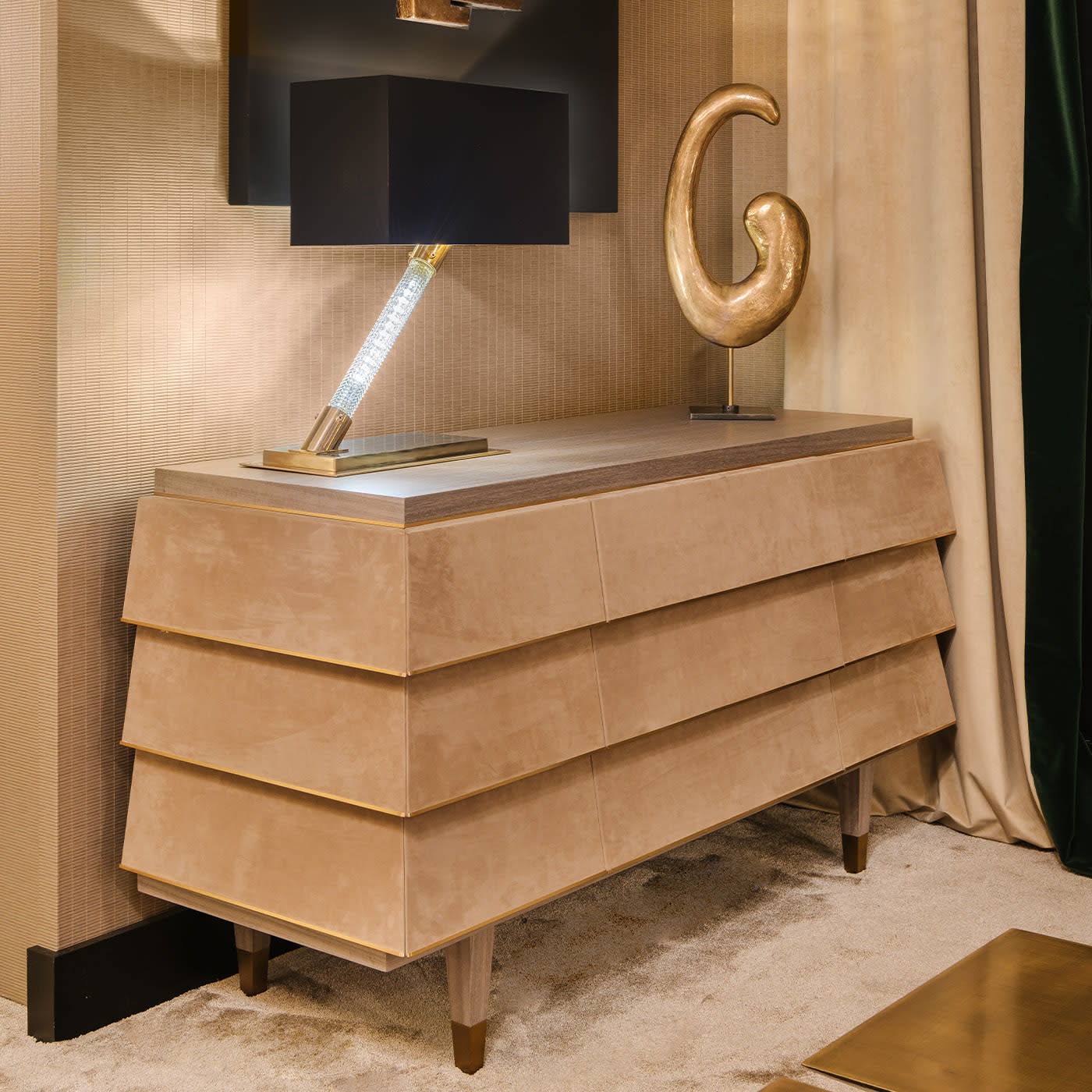 Cómoda Italiana de Luxo Hancock | Cor: Beige