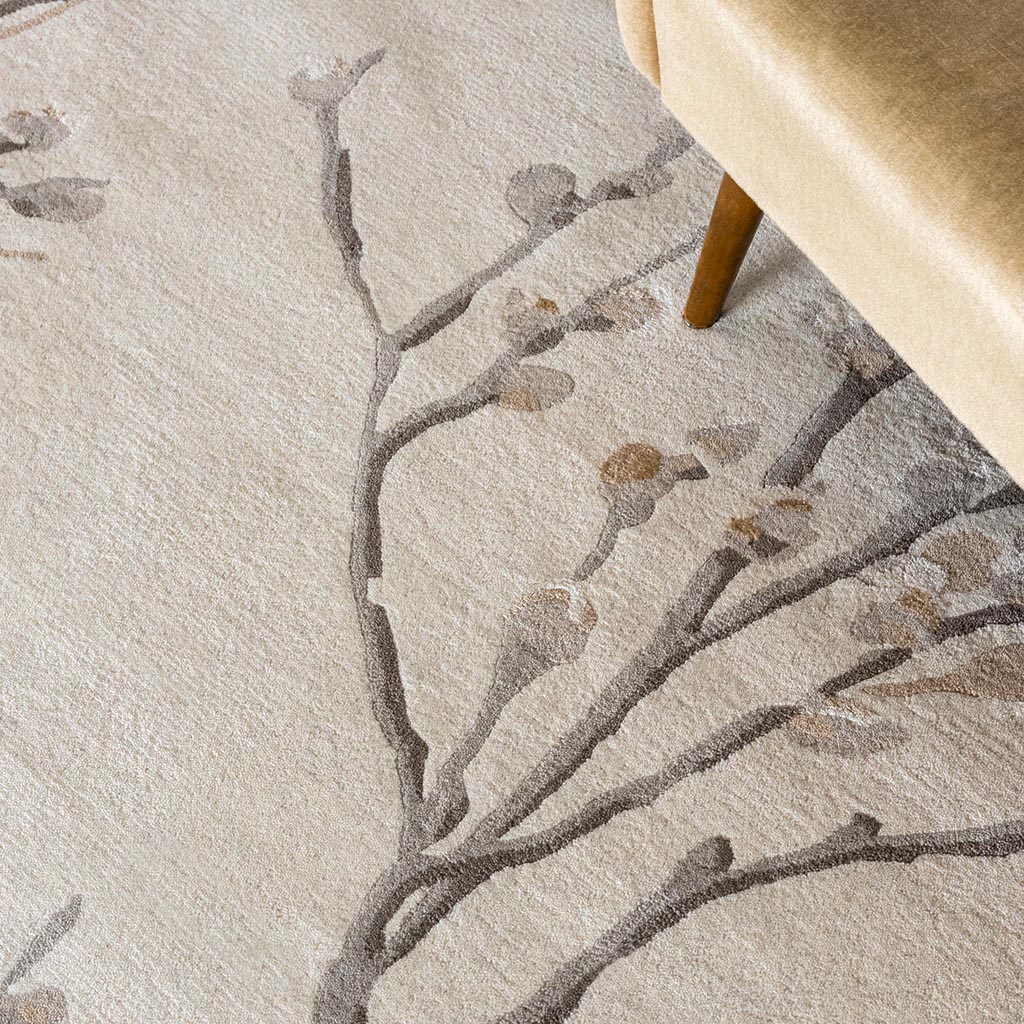 Tapete Pussy Willow Cinzento Pombo | Tamanho: 140 × 200 cm