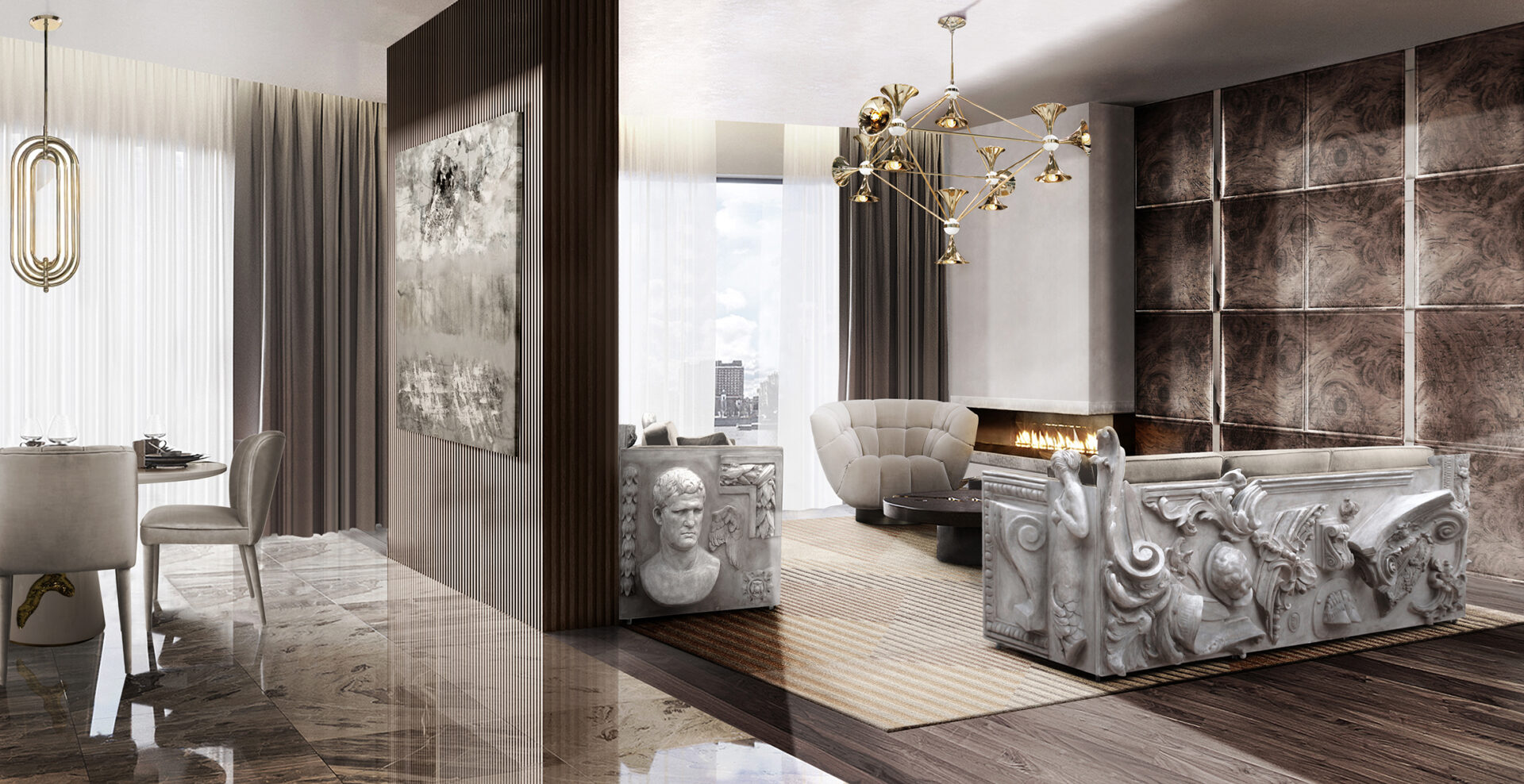 Candeeiro suspenso diamante Maestro - 5