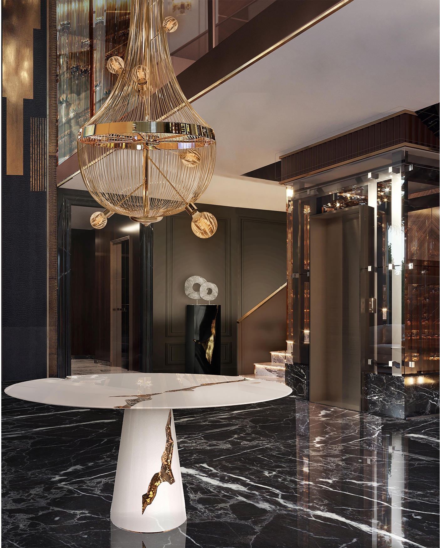 Candeeiro suspenso luxo