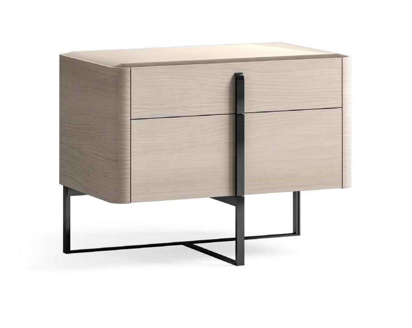 Mesa de Cabeceira com Tampo de Vidro 80