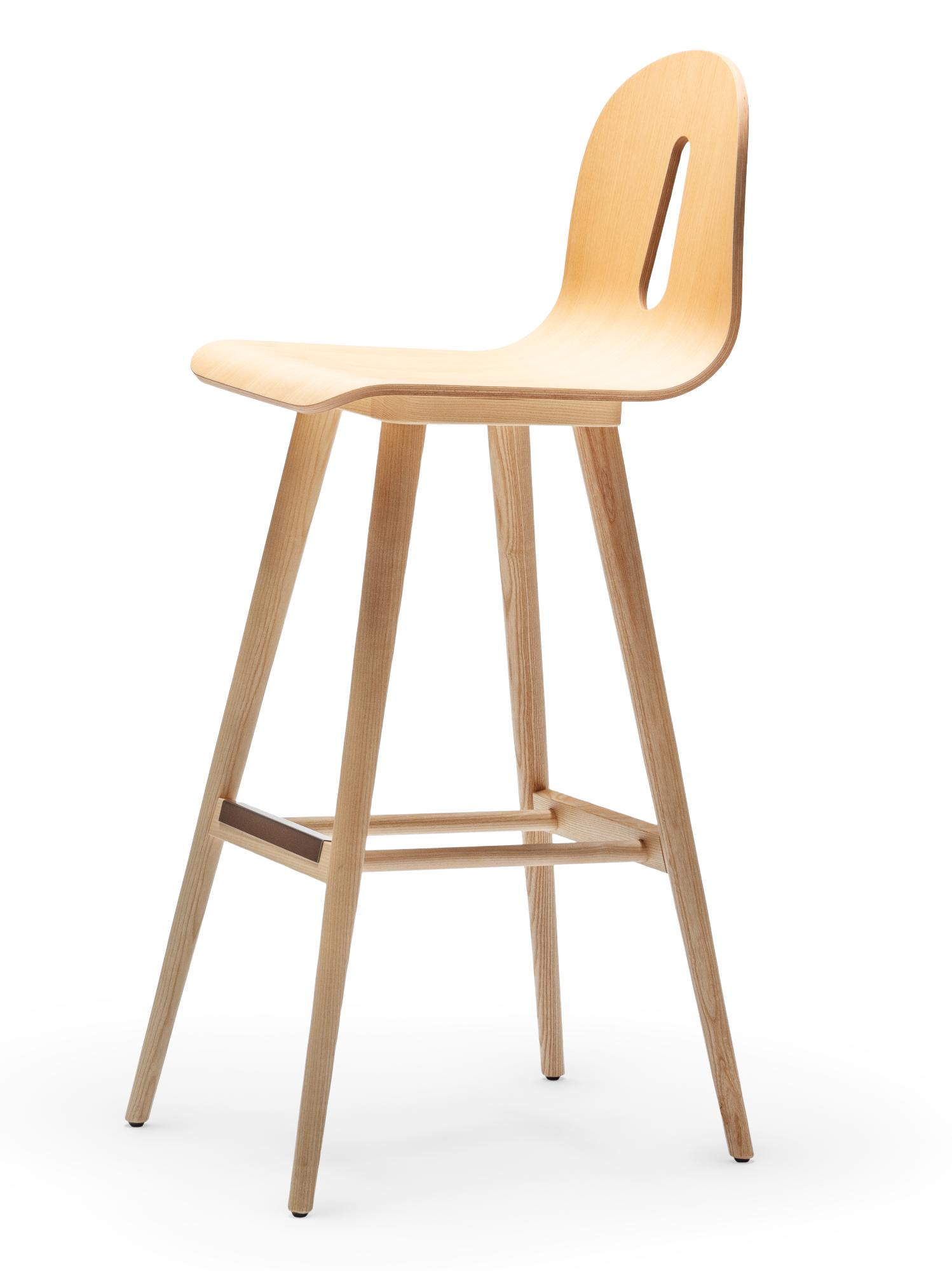 Banco de Bar Gotham Woody SG-80 em Freixo Natural