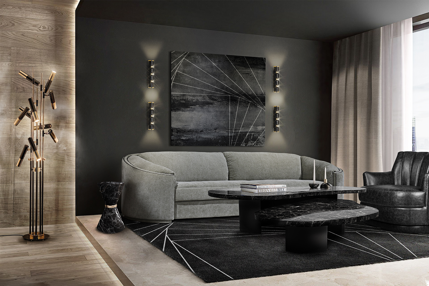 Candeeiro de parede Chuck 3