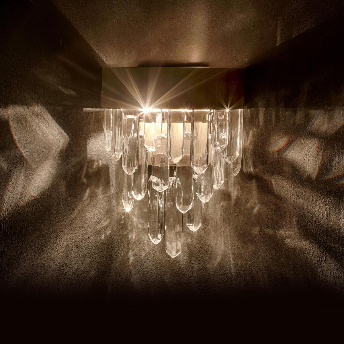 Candeeiro de parede fluxo latão