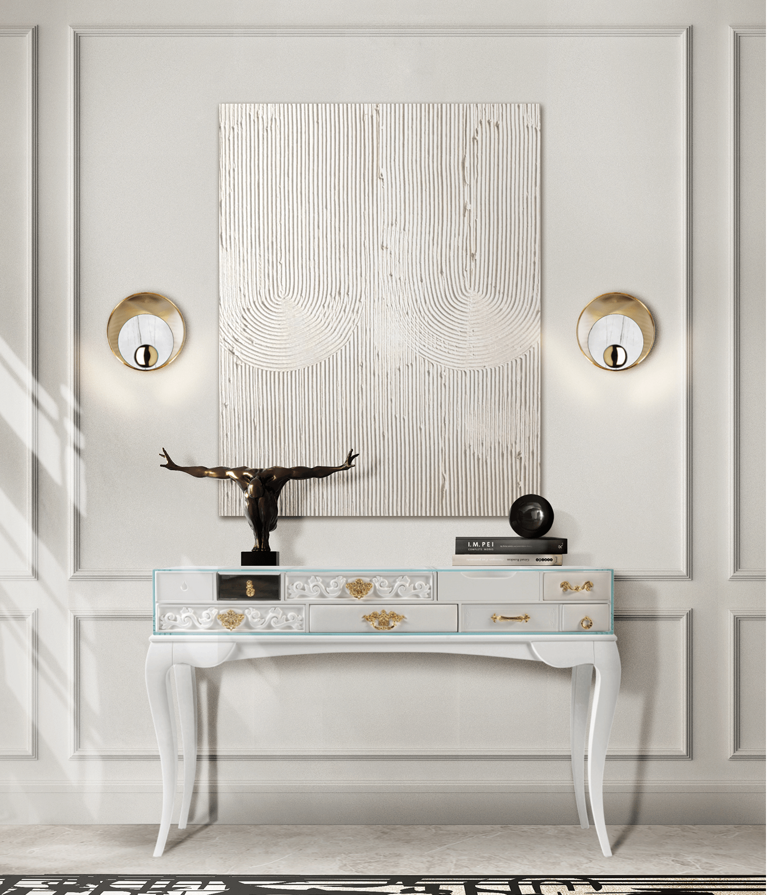 Consola Branca Windsor