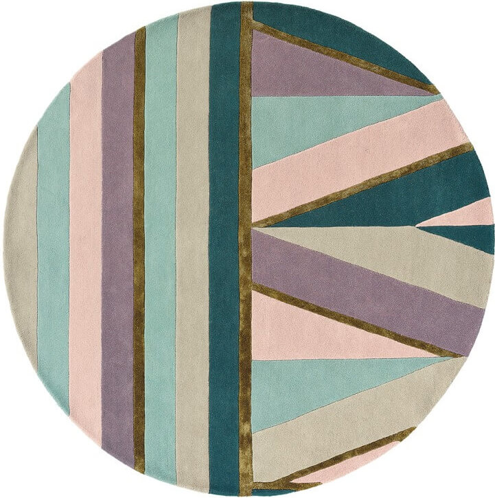 Tapete Redondo Sahara Rosa | Tamanho: Ø 150 cm