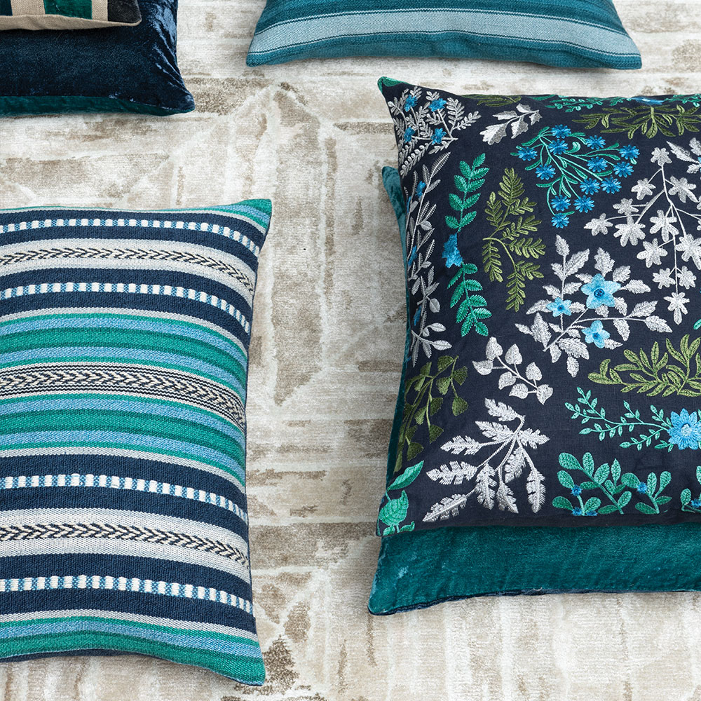 Almofada Indus Peacock 60 × 40