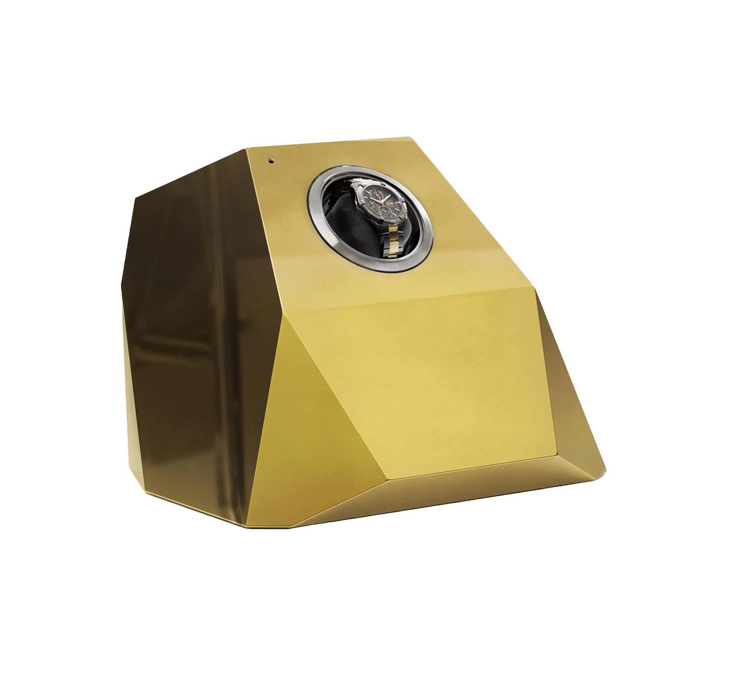 Porta-relógios dourado Prism