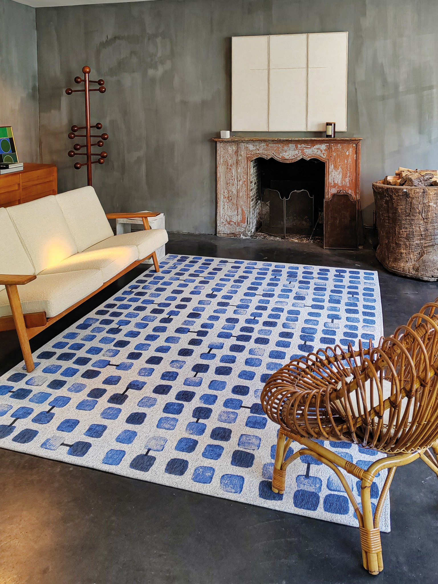 Tapete Amparo Blues 9348 | Tamanho: 80 × 150 cm