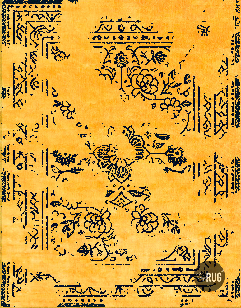 Tapete Agra Preto / Dourado