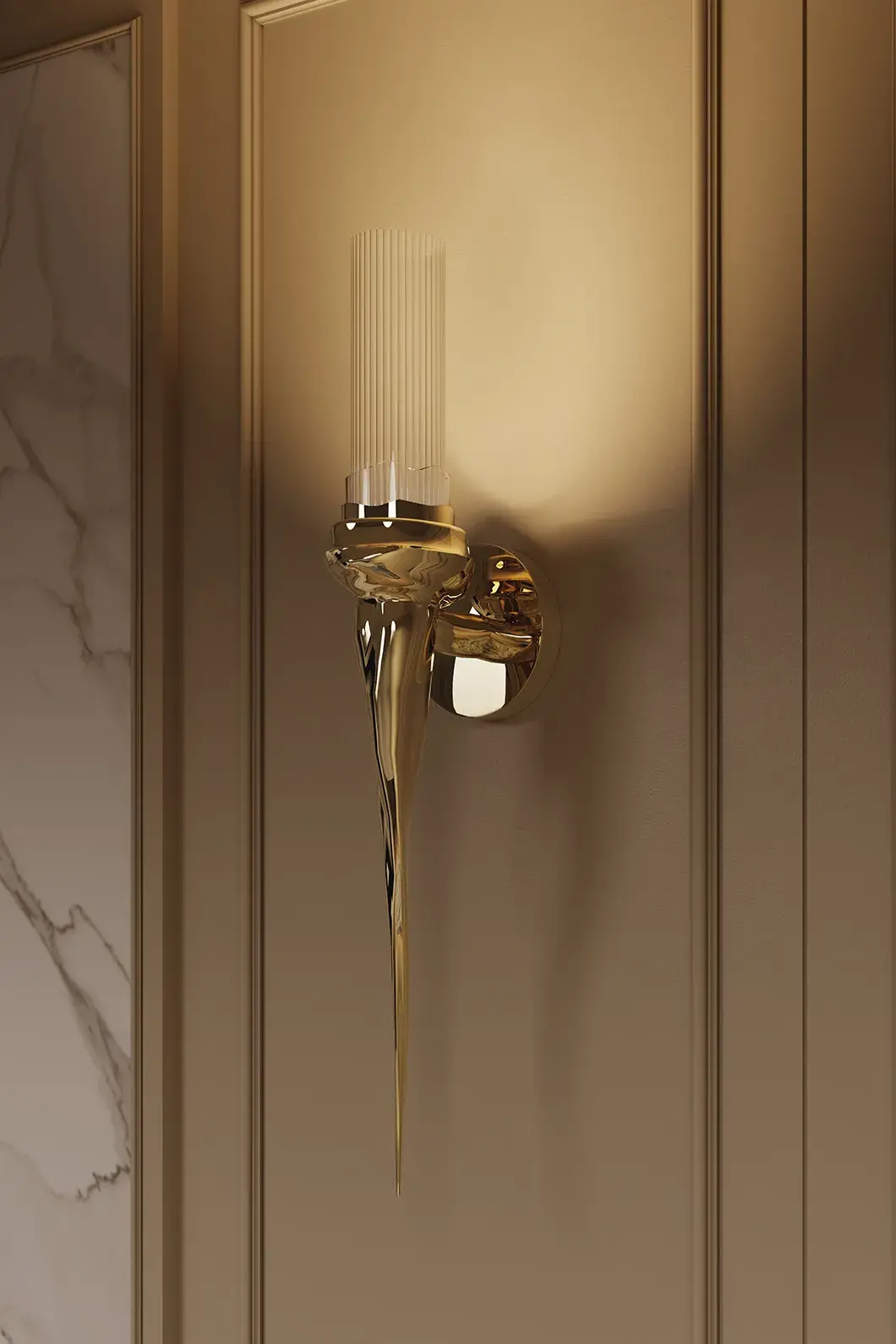 Candeeiro de parede pequeno brilho