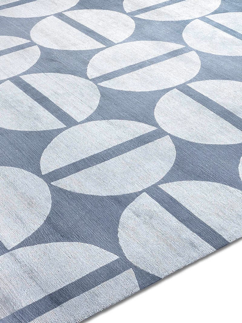 Tapete Prateado Feito à Mão