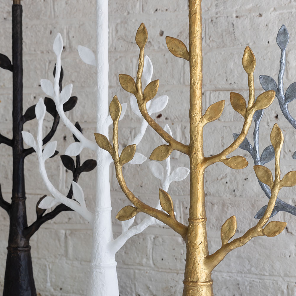 Candeeiro de Mesa Millana com Acabamento Dourado