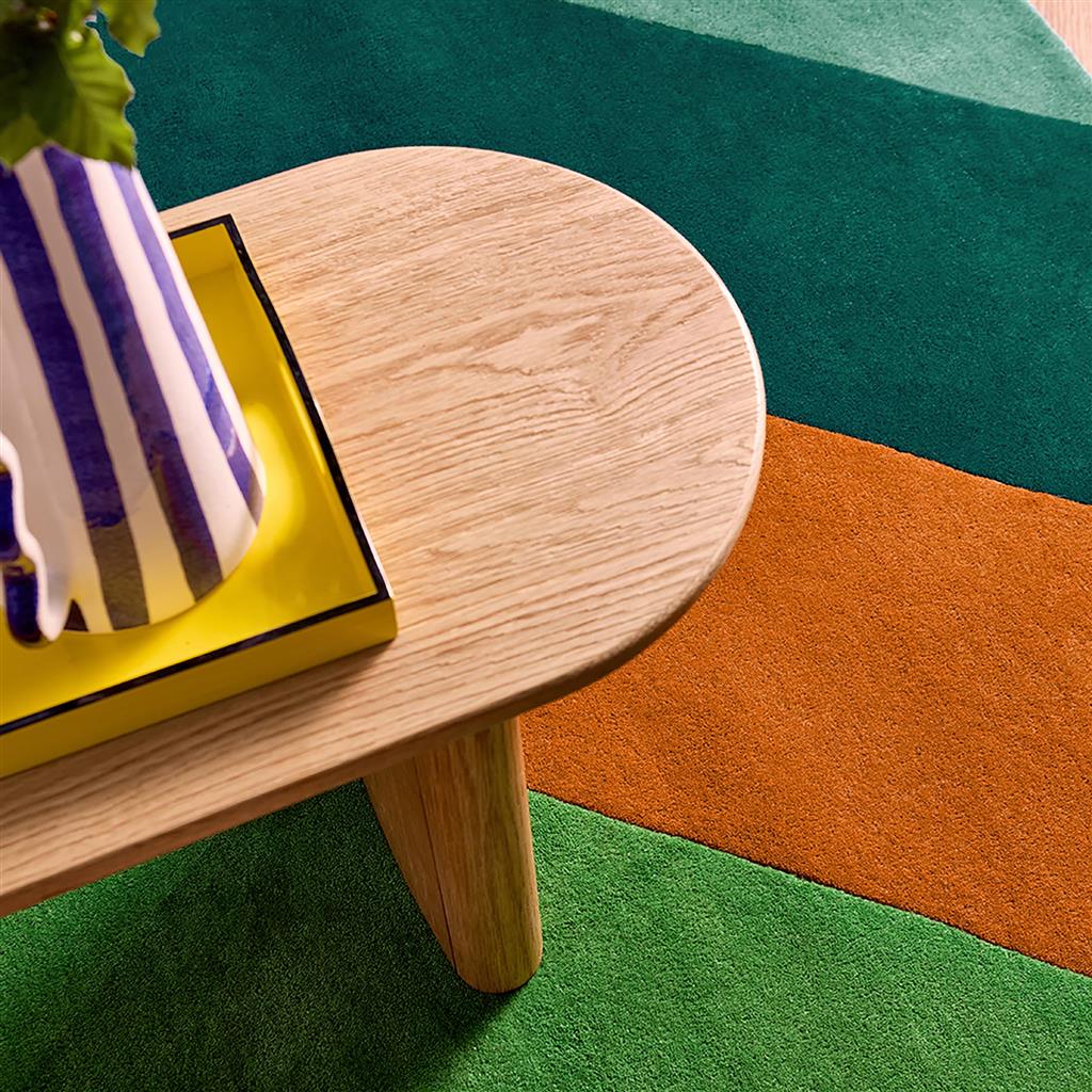 Tapete Sherbet Stripe Esmeralda/Âmbar