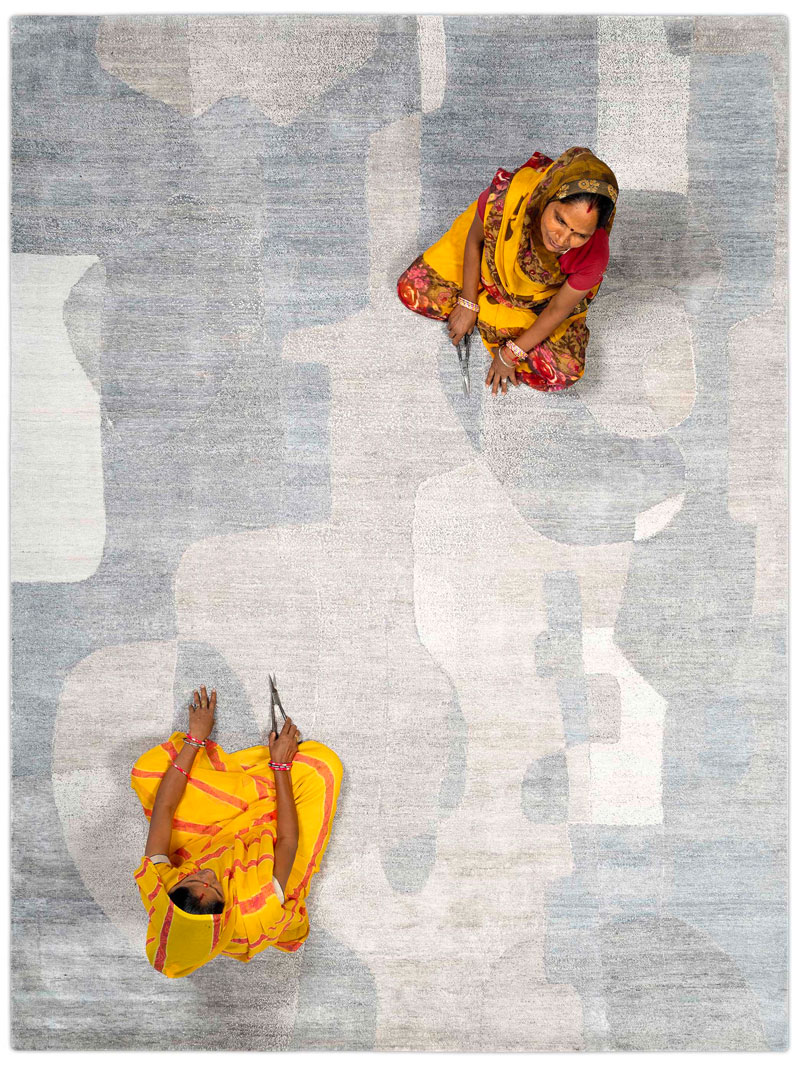 Tapete Snow Prateado Luxury