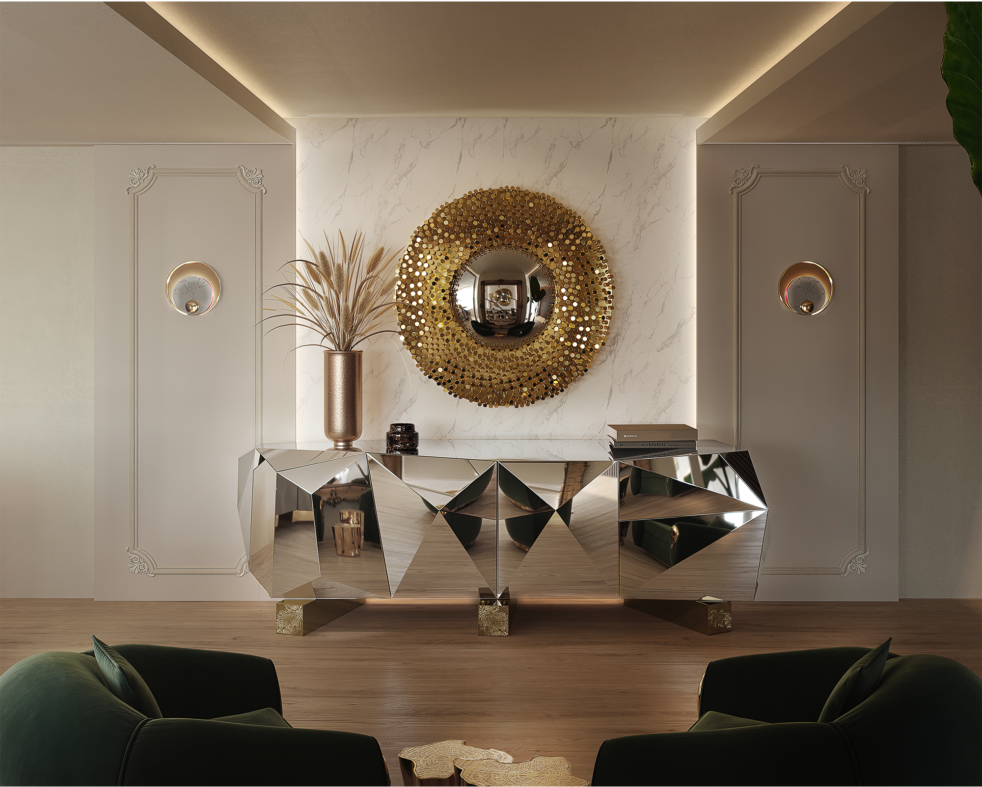 Espelho artesanal Robin