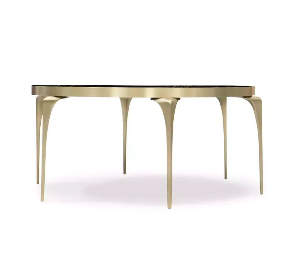 Mesa de Centro Mármore Sahara Noir Rhea