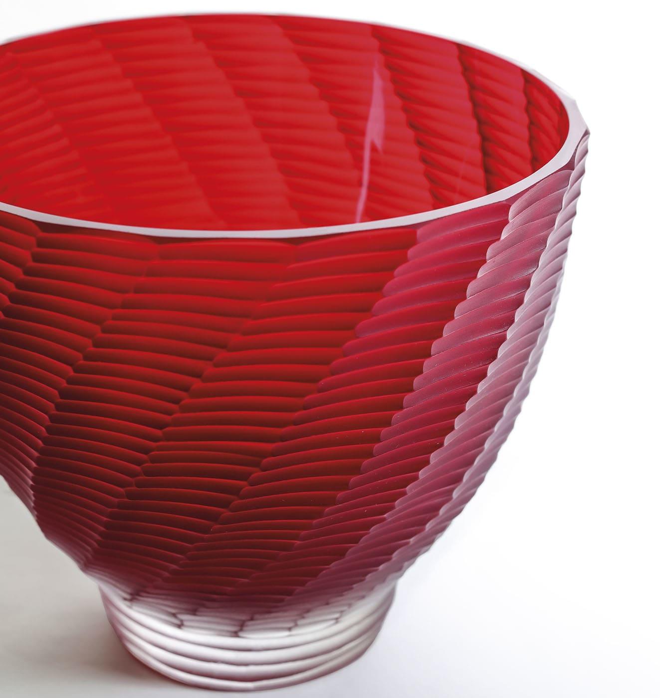 Vaso Italiano em Vidro de Murano Feito à Mão