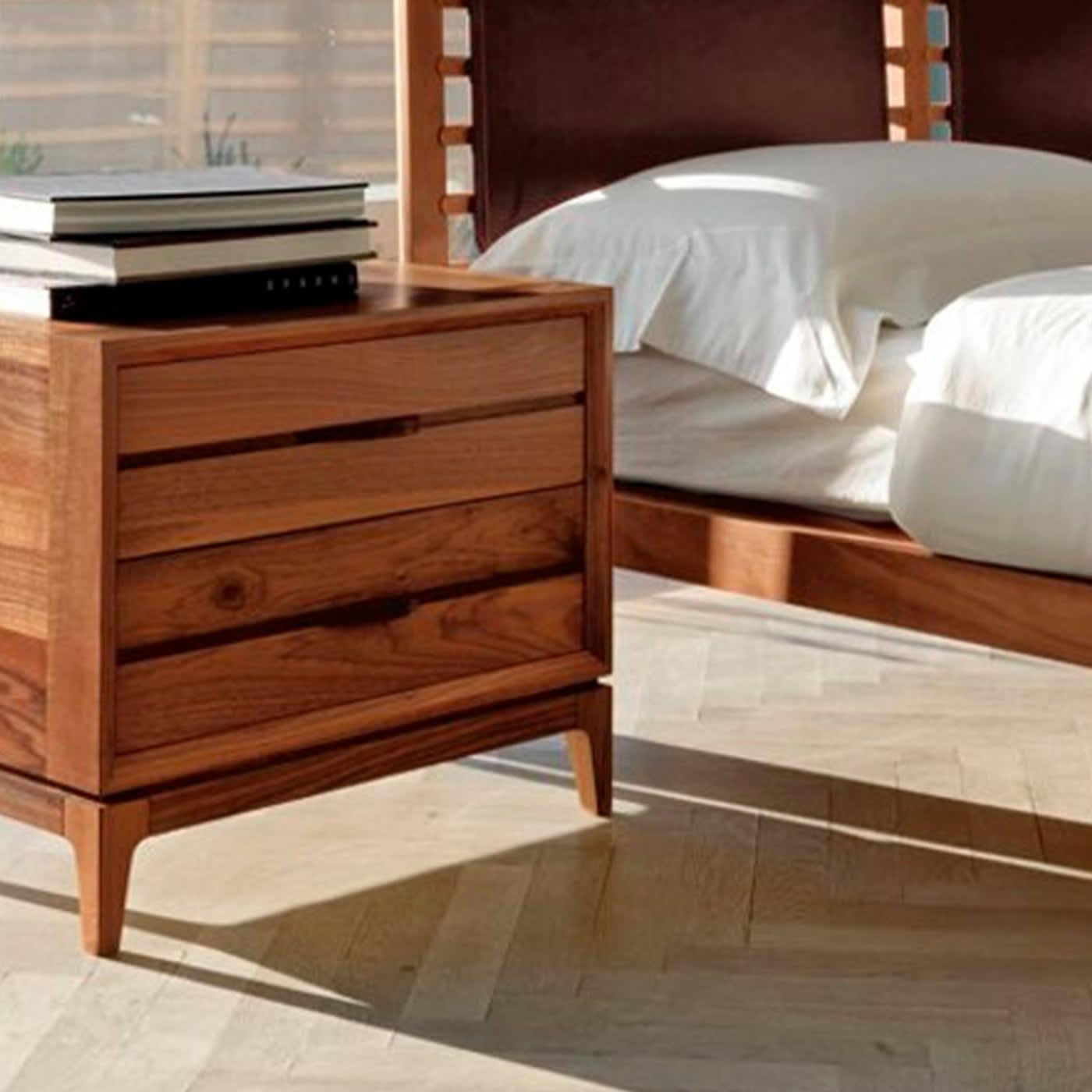 Mesa de Cabeceira Binario Castanha