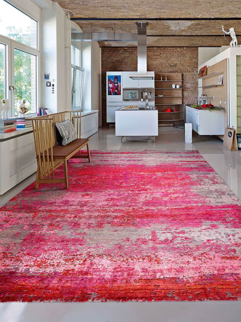 Tapete Rosa Feito à Mão Luxury