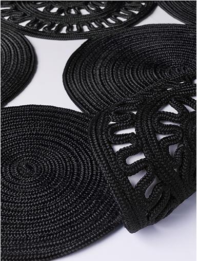 Tapete Braided Preto | Tamanho: 200 × 300 cm