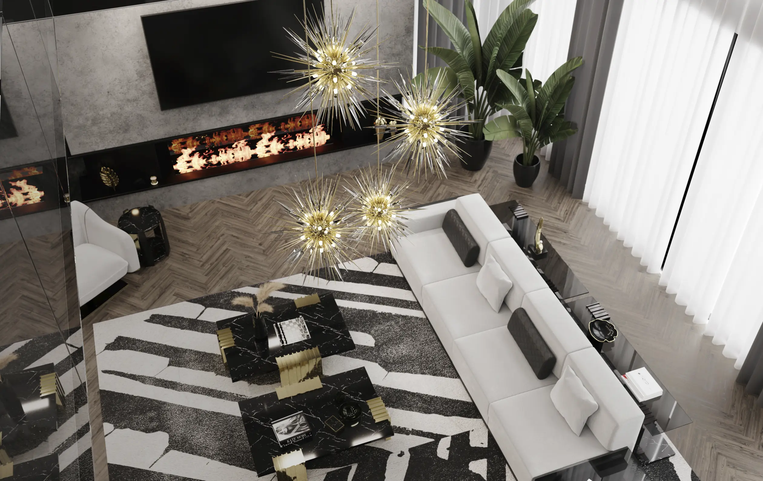 Candeeiro suspenso explosão - 2