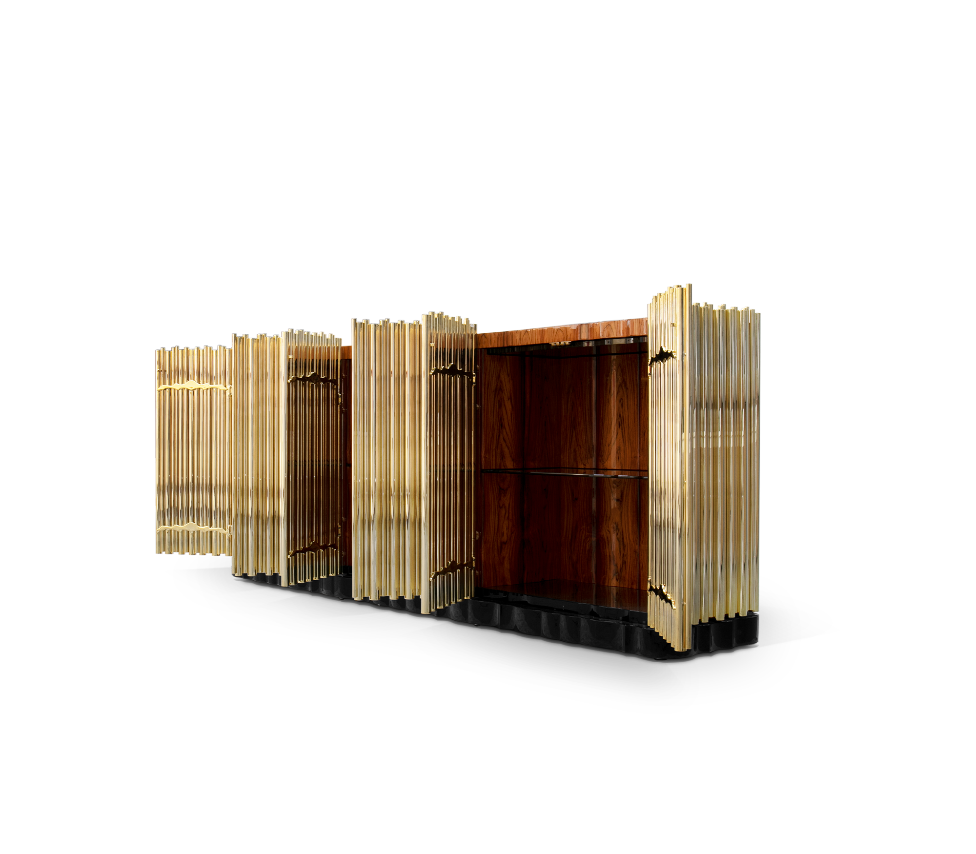 Aparador Harmony dourado premium