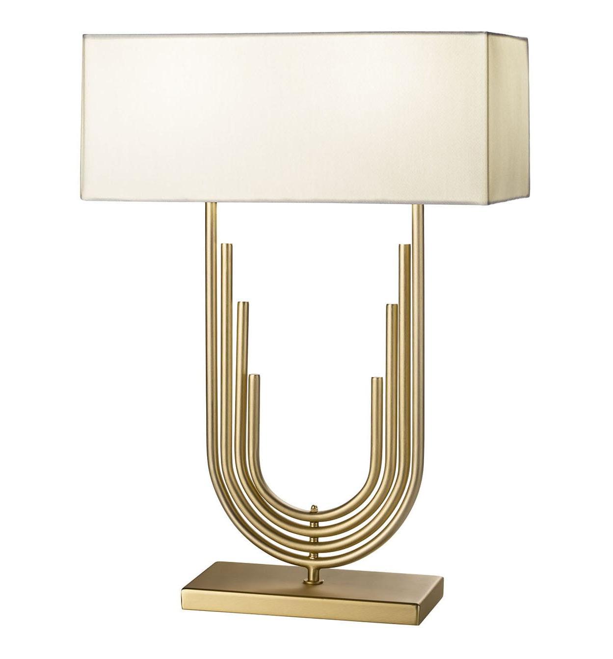 Candeeiro de Mesa Neoclássico em Ouro Envelhecido