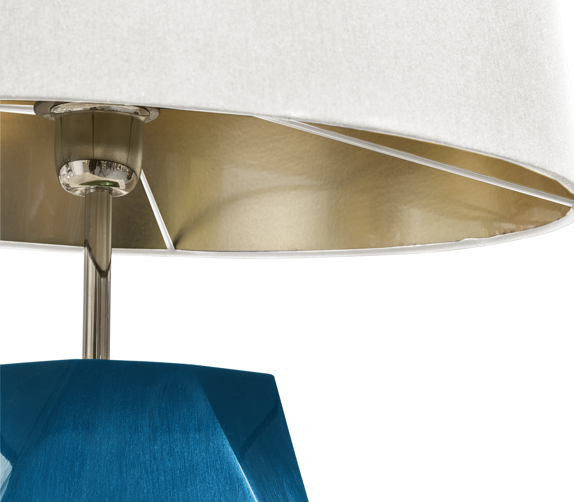 Candeeiro de mesa pequeno azul Essence