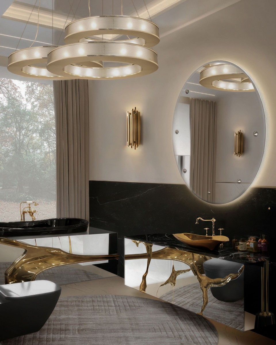 Banheira design fraturado - 2