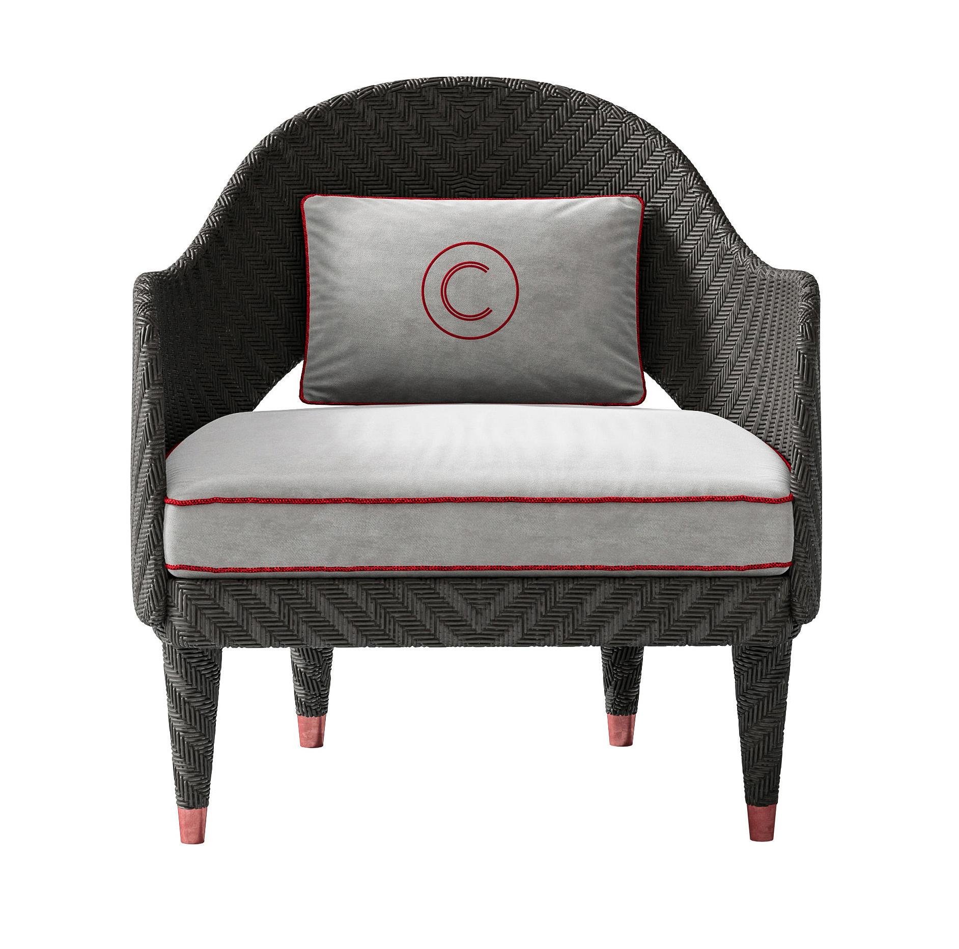 Poltrona de exterior com braços