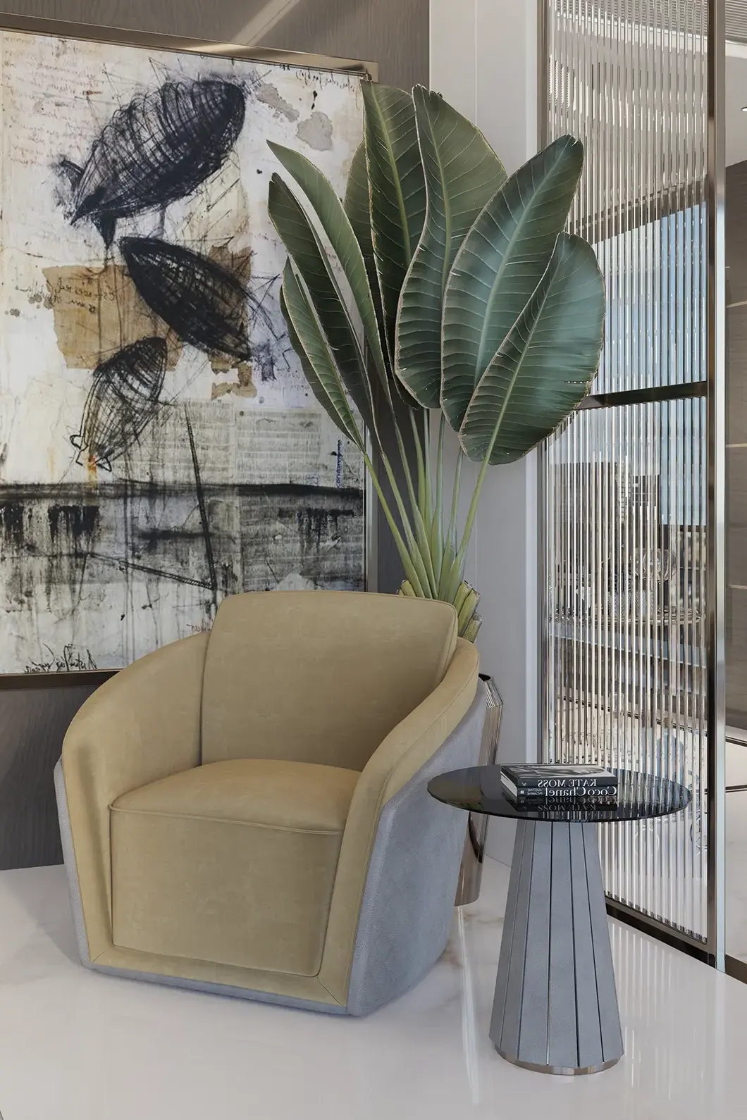 Mesa de Apoio Preta Radiance II