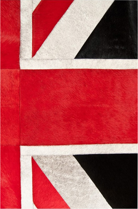 Tapete Pele de Vaca Union Jack col.1 | Tamanho: 135 × 185 cm