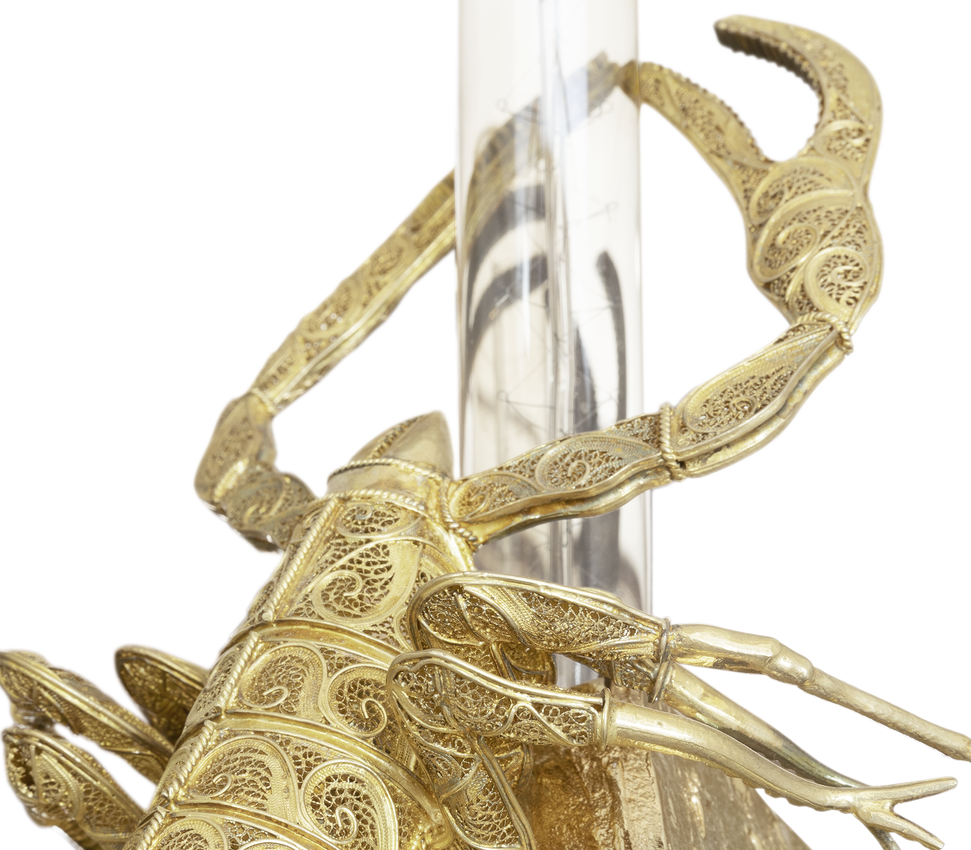 Candeeiro de parede pequeno Geode filigrana Scorpion