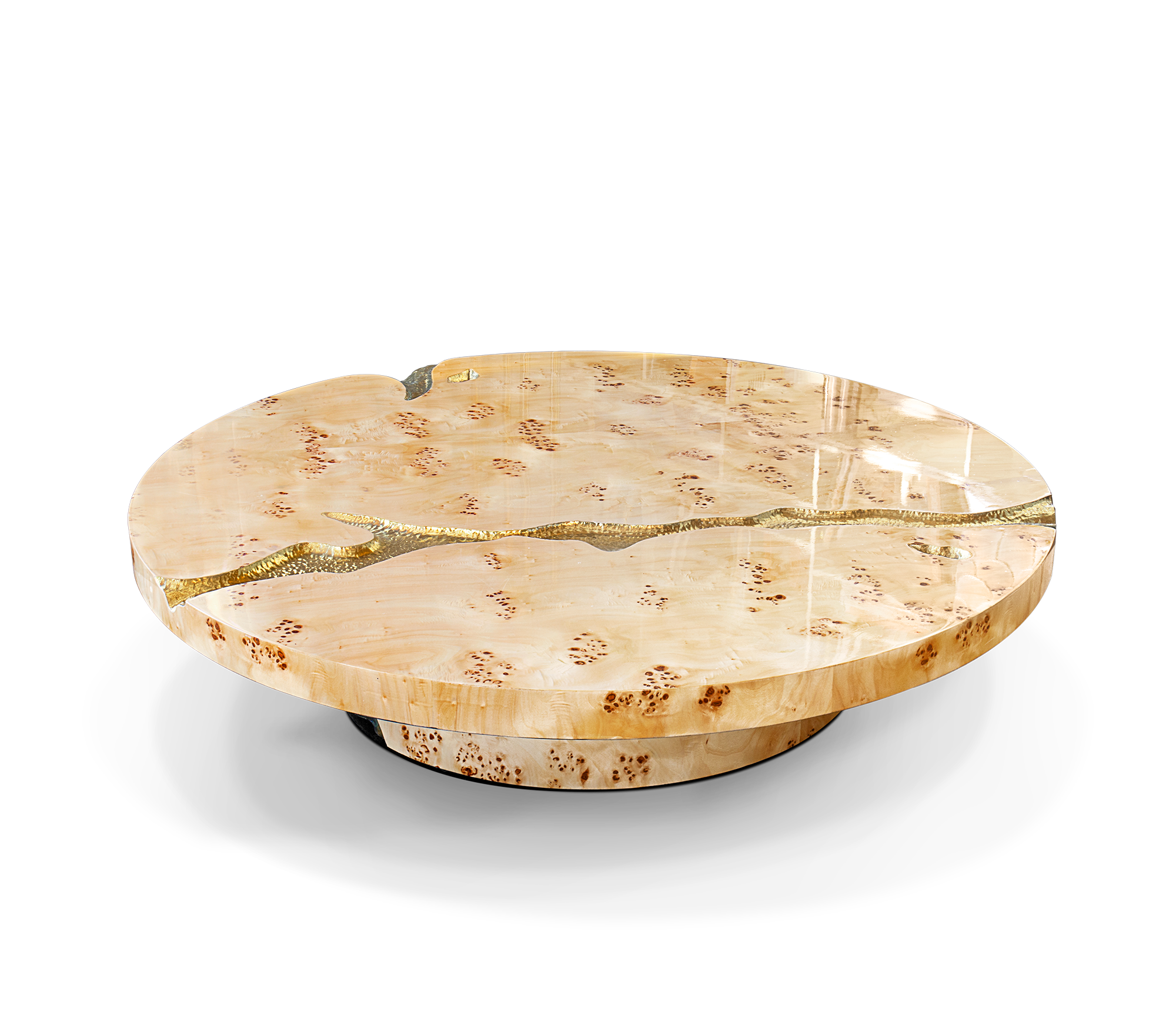 Conjunto 3 Peças Mesa de Centro Dominion Raiz Choupo