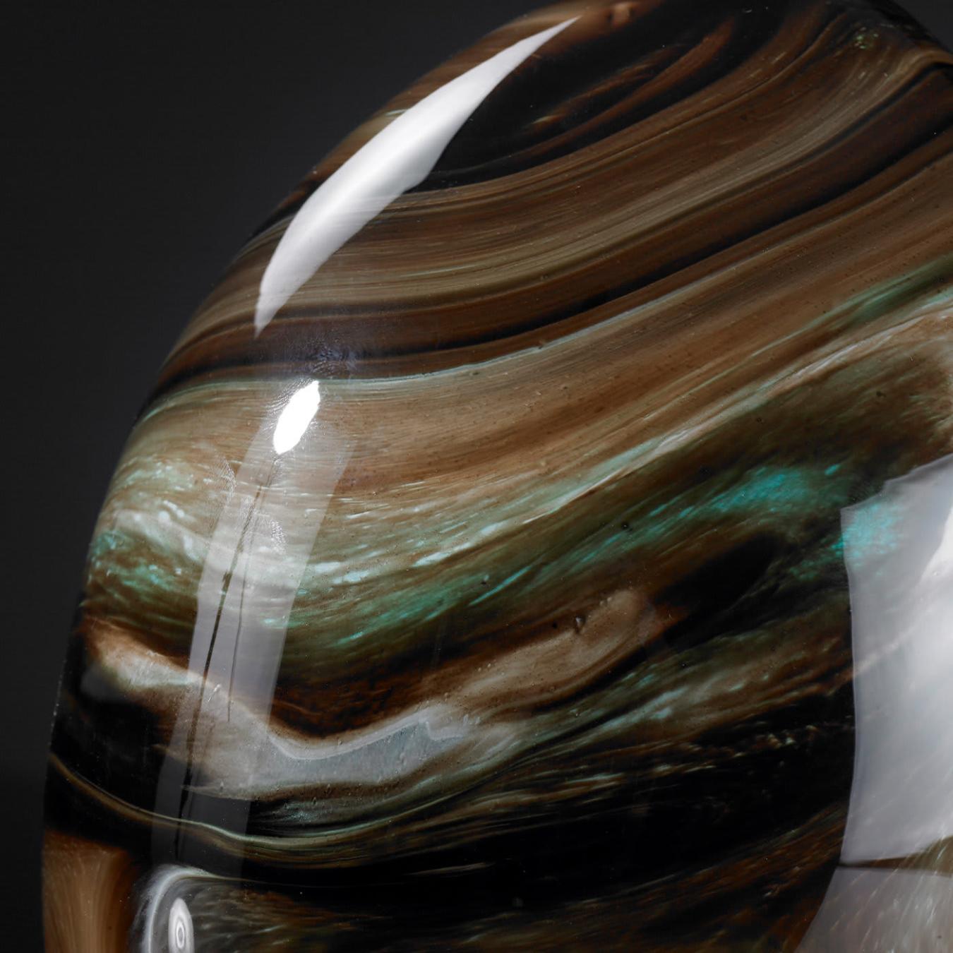 Ovo em Cristal Castanho