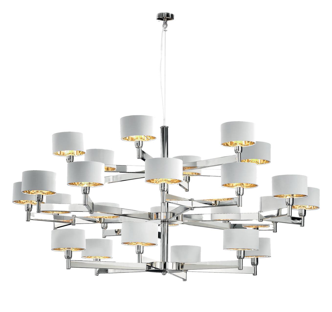 Lustre Contemporâneo em Níquel Polido