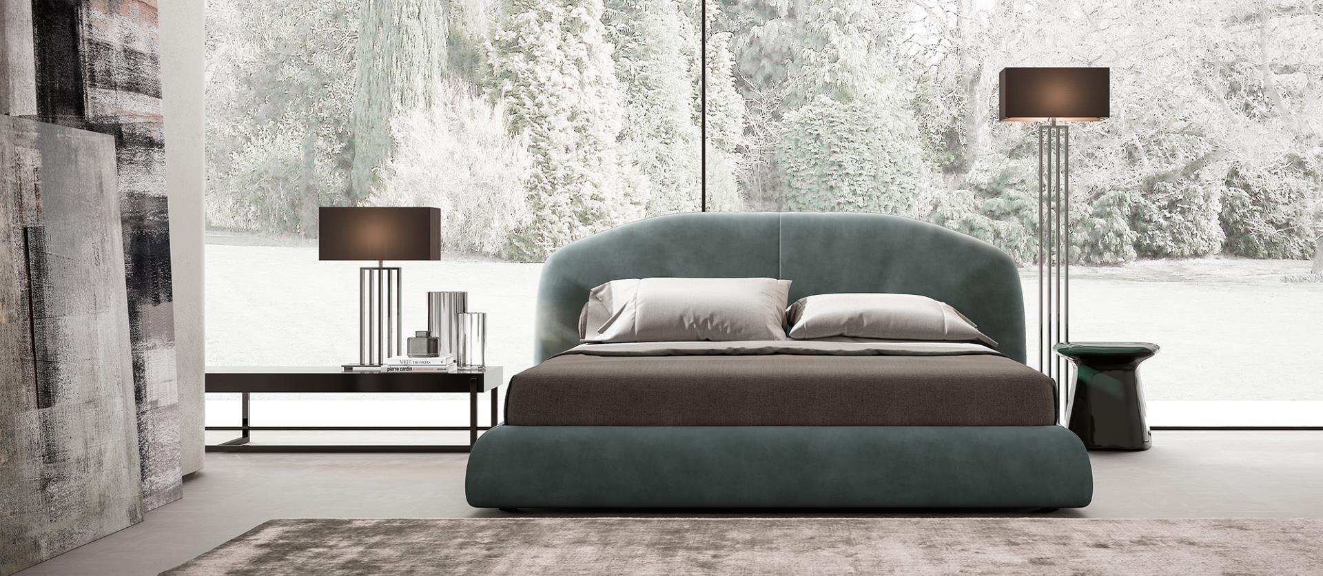 Cama com Pés Ocultos e Cabeceira