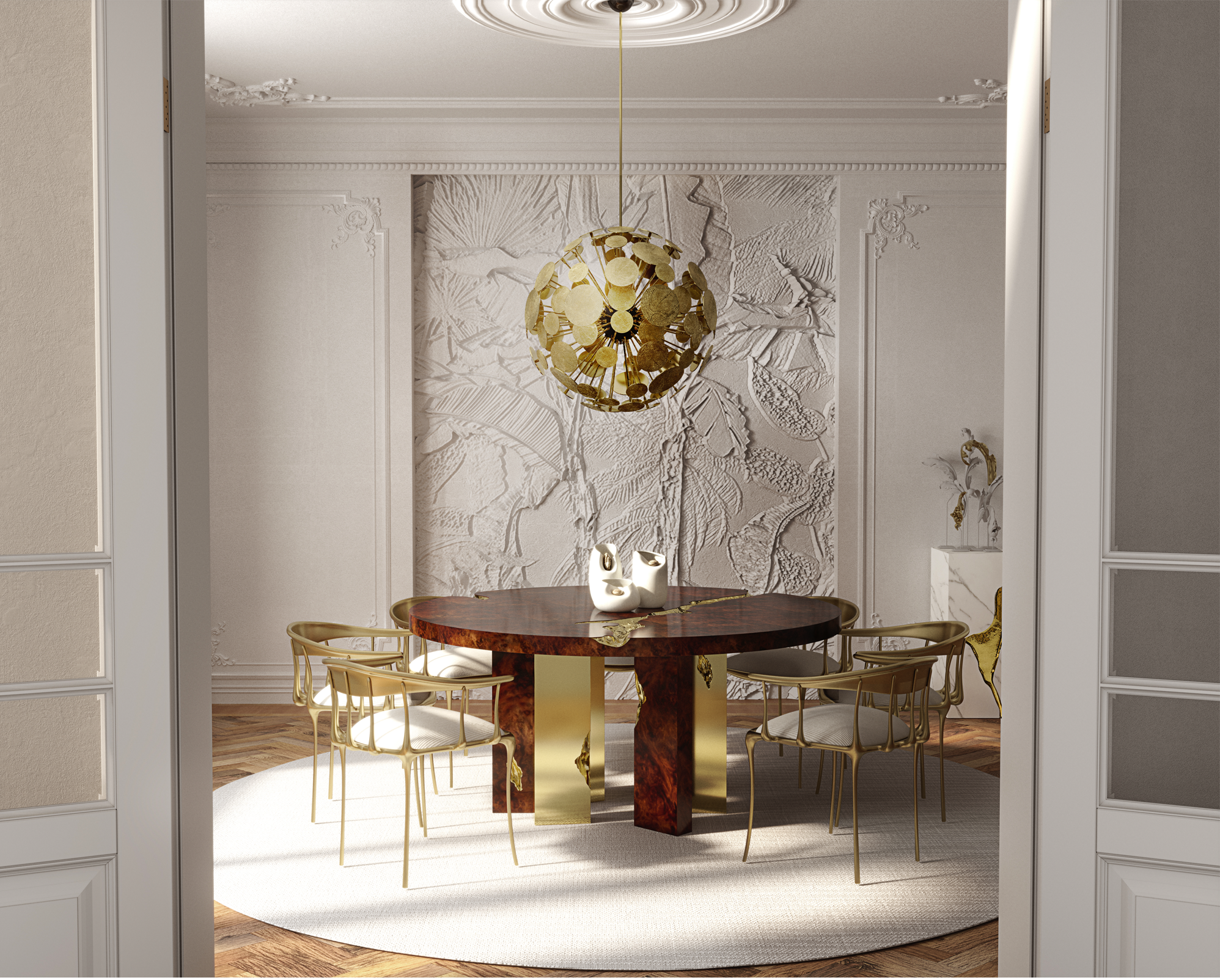 Mesa de Jantar Redonda Dominion