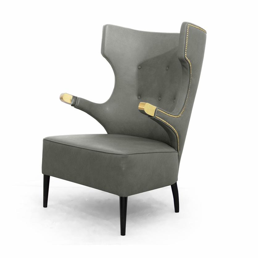 Poltrona Wing de Costas Altas