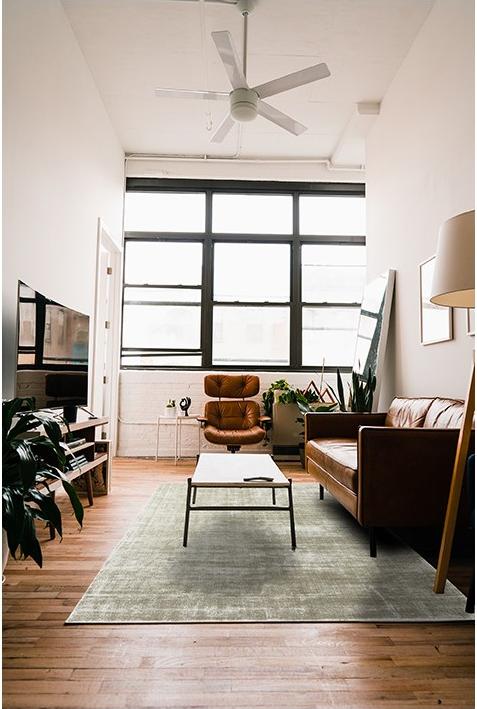 Tapete de Viscose Liso Vetiver