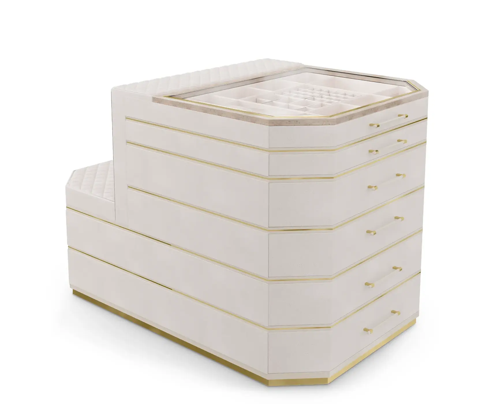 Ilha closet Cadence bege