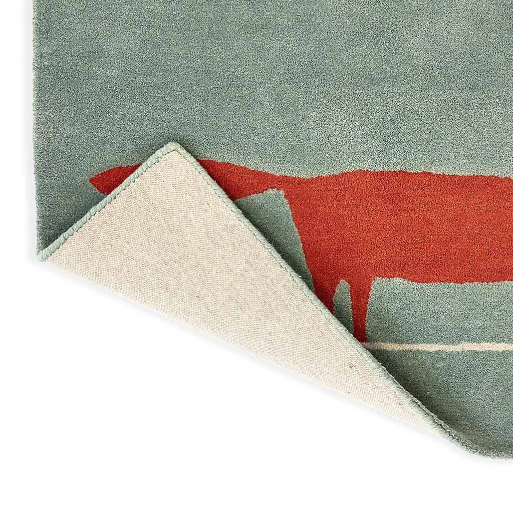 Tapete Mr. Fox Menta/Papoila | Tamanho: 90 × 150 cm