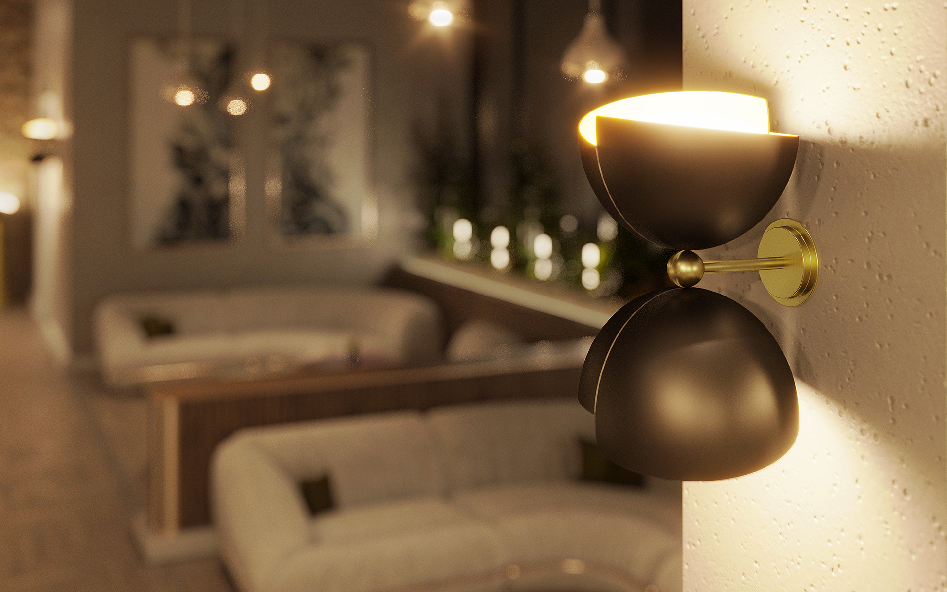 Candeeiro de parede ilusão - 8