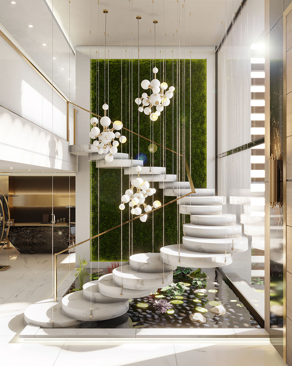 Candeeiro suspenso molecular