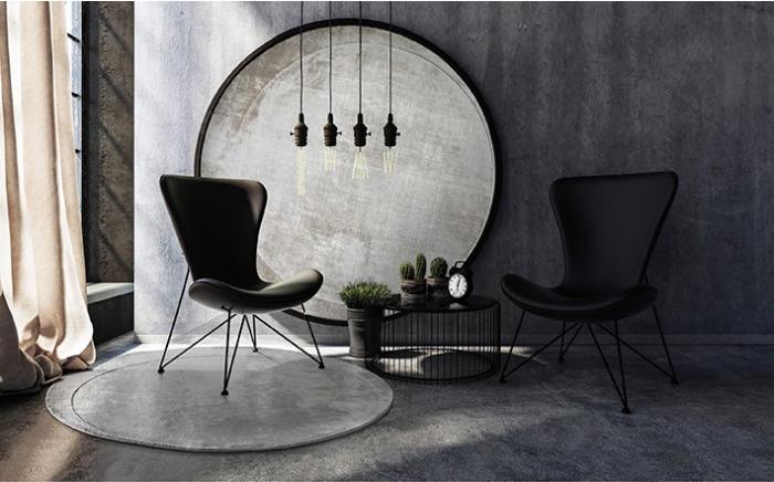 Tapete Redondo Luna Cinzento | Tamanho: Ø 170 cm Tapete Redondo Luna Cinzento | Tamanho: Ø 170 cm